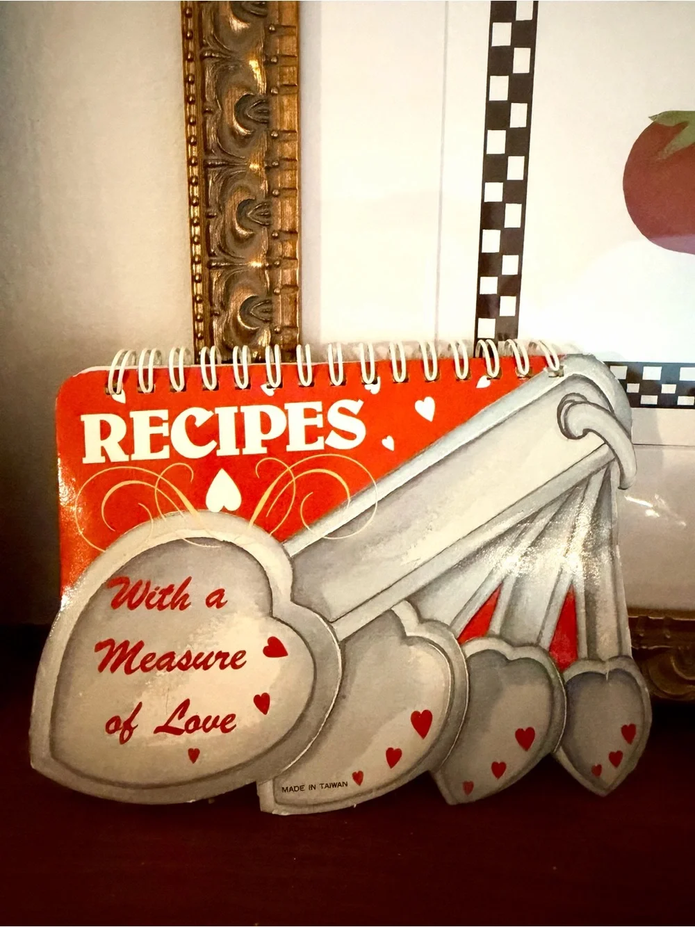 Vintage Giftco Cute Measuring Spoon Cottage Core Kitchen Decor Recipe Book